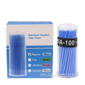 Microbrush de plástico desechable Aplicador Consumible Aplicador Micro Tip Tip Fine Fine Cotton Dental Microbrush